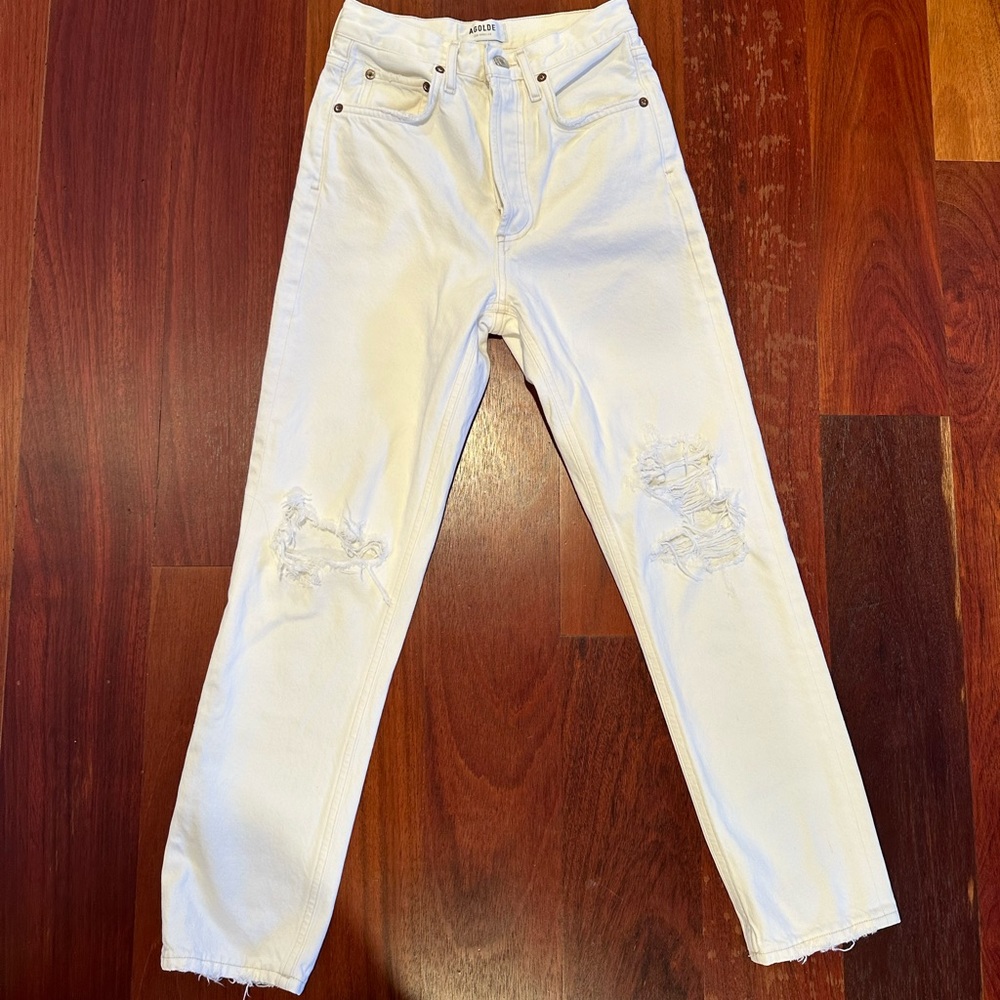 Agolde white jeans size 23